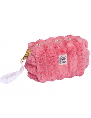Baby Louise : Mini trousse minky matelassé - pastèque