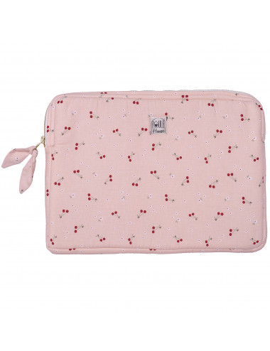 Pochette PC/tablette cerises - Taille L