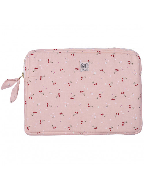 Pochette PC/tablette cerises - Taille L