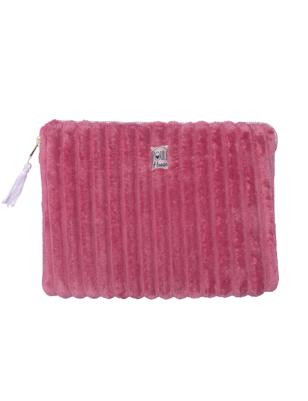 Pochette PC/tablette minky matelassé pastèque - Taille M