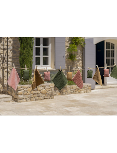 Eponge lavable double face - noisette