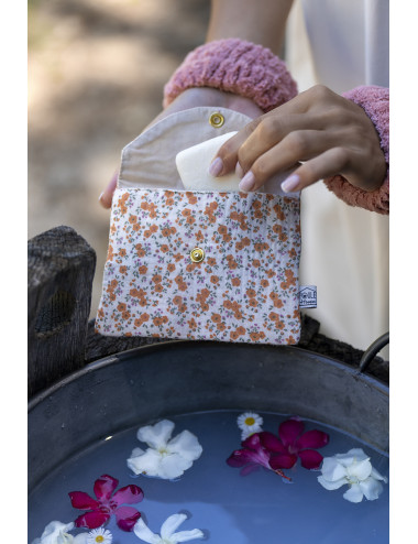 Pochette à savon imperméable - liberty