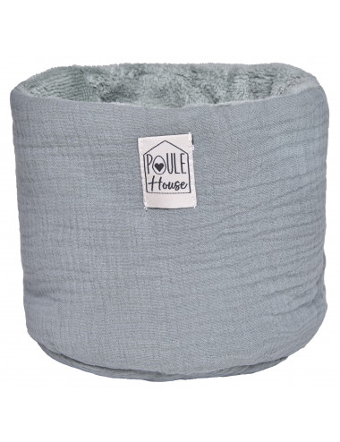 Corbeille de rangement salle de bain - Sauge