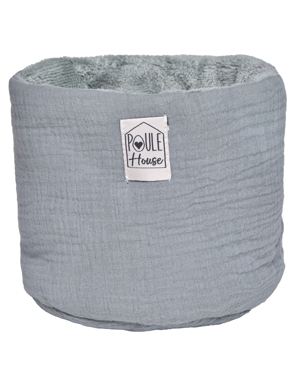 Corbeille de rangement salle de bain - Sauge