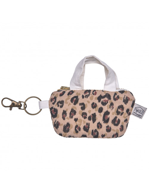 Etui pour écouteurs : mini sac léopard