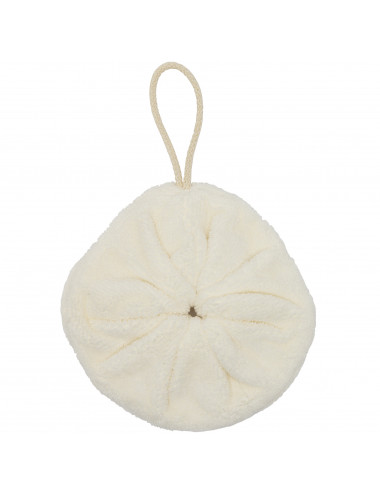 Fleur de douche éponge bambou - lait