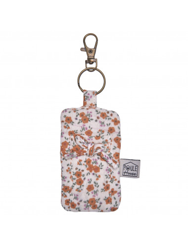 Porte-clés 2 en 1 pour baume à lèvres - liberty orange