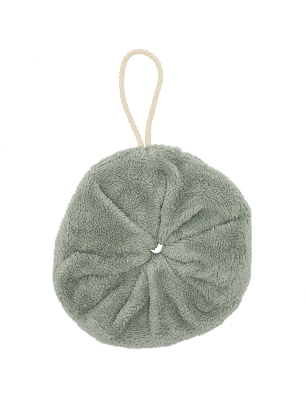 Fleur de douche éponge bambou - sauge