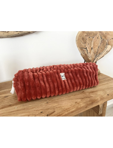 Manon : Maxi trousse de coiffure minky matelassé  - toffee