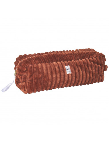 Manon : Maxi trousse de coiffure minky matelassé  - toffee