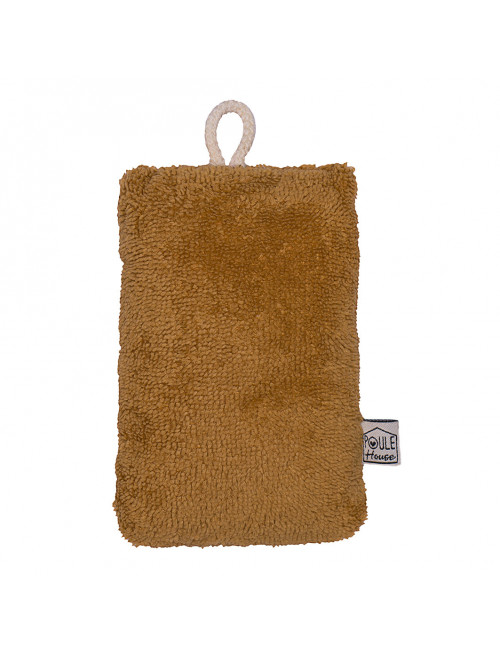Eponge lavable double face - noisette