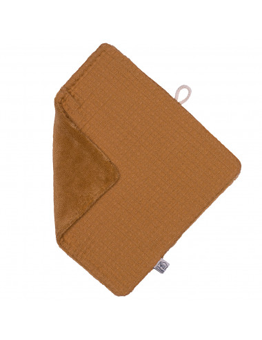 Lavette / Essuie-tout lavable double face - noisette