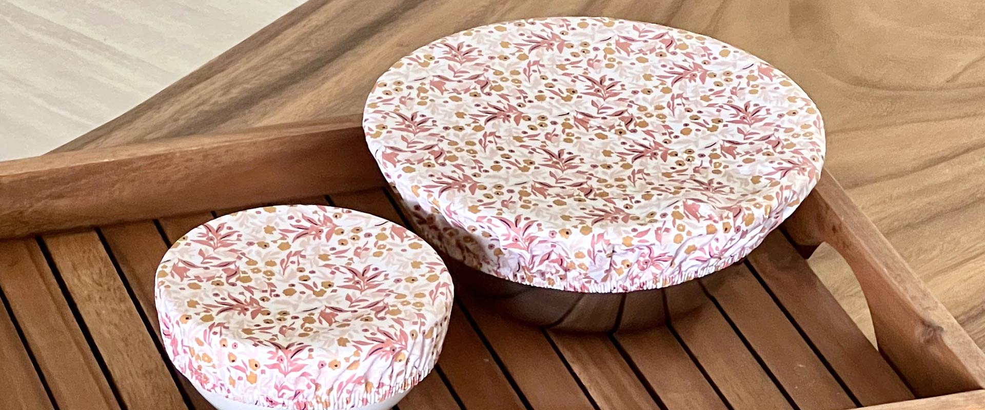 Couvre-plats réutilisables en tissu imprimé - Poule House