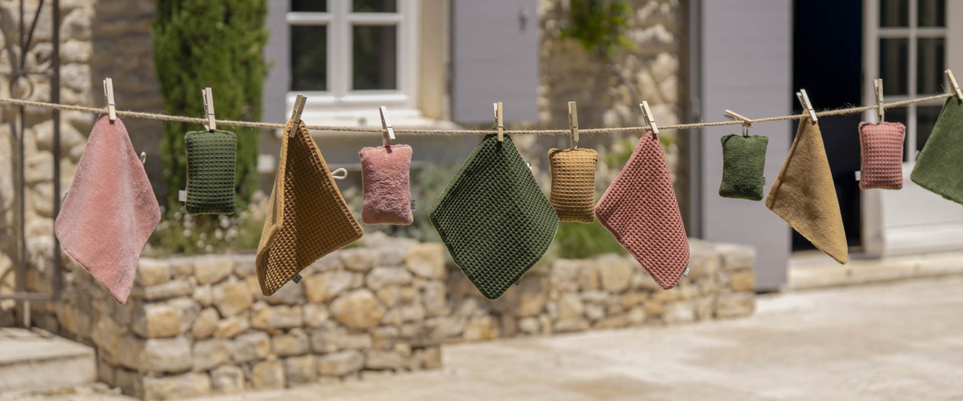 Eponges réutilisables tissu bambou - Poule House