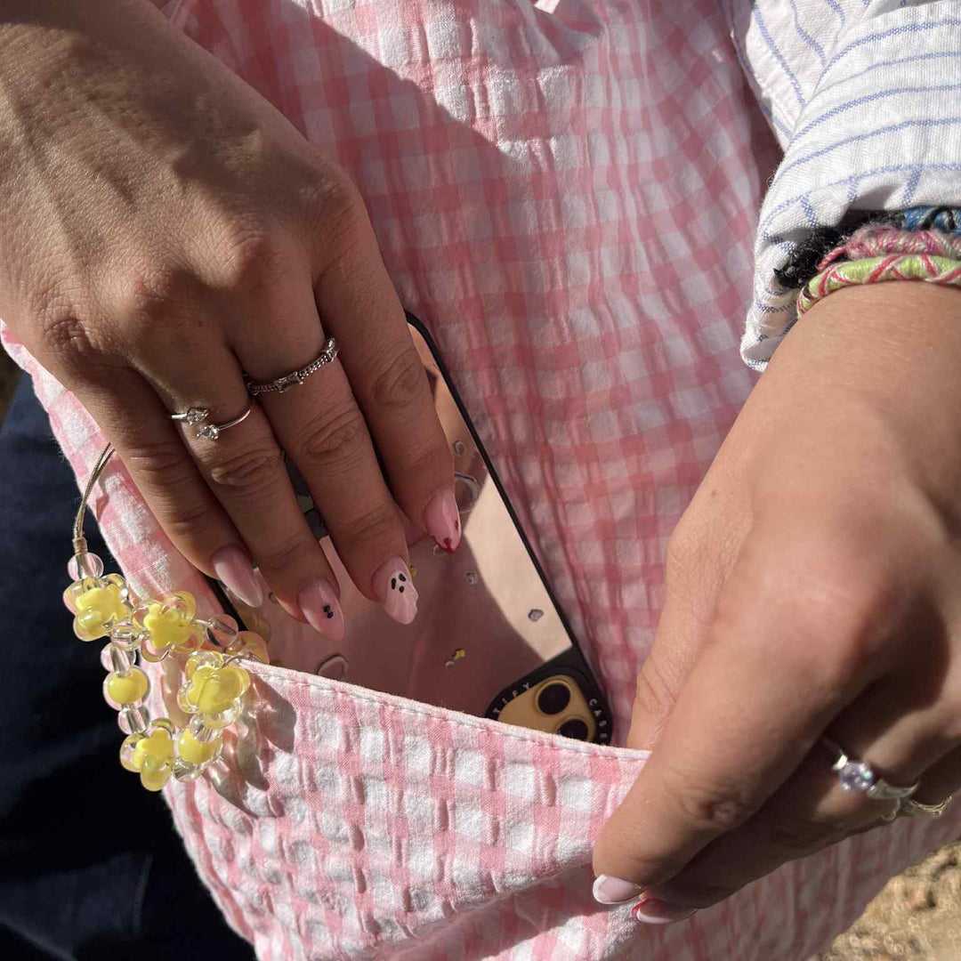 Grand sac fourre-tout - vichy rose