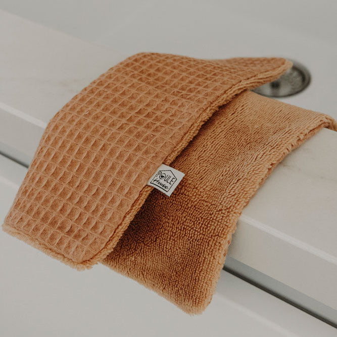 Lifestyle lavette / Essuie-tout lavable double face noisette - Poule House