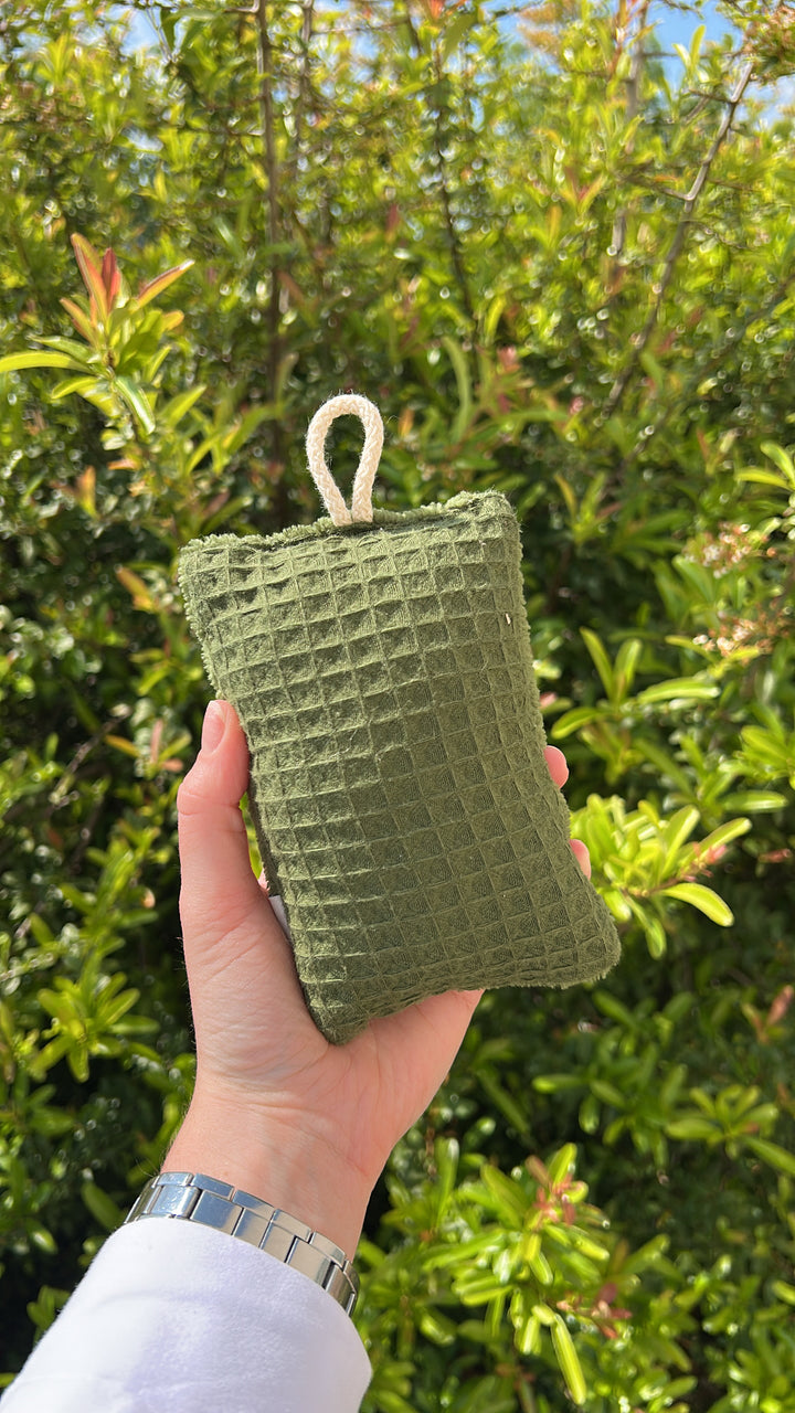 Eponge lavable double face - fougère