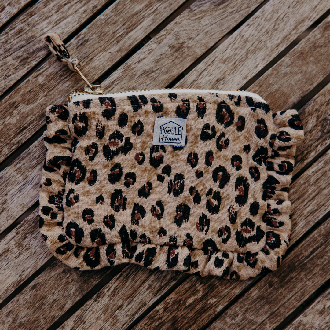 Lifestyle mini pochette froufrou Baby Lola léopard - Poule House