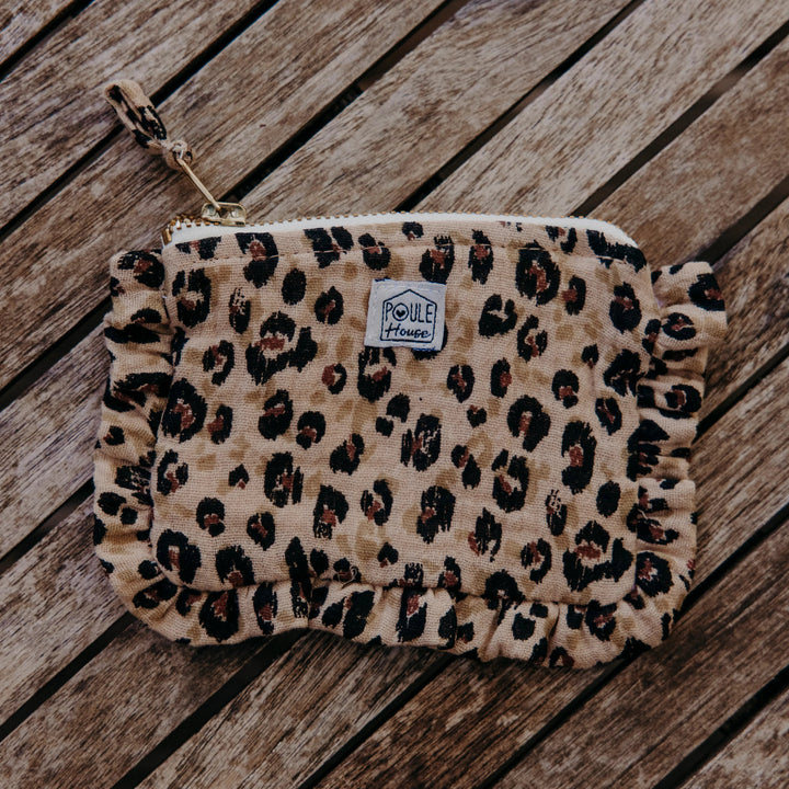 Lifestyle mini pochette froufrou Baby Lola léopard - Poule House