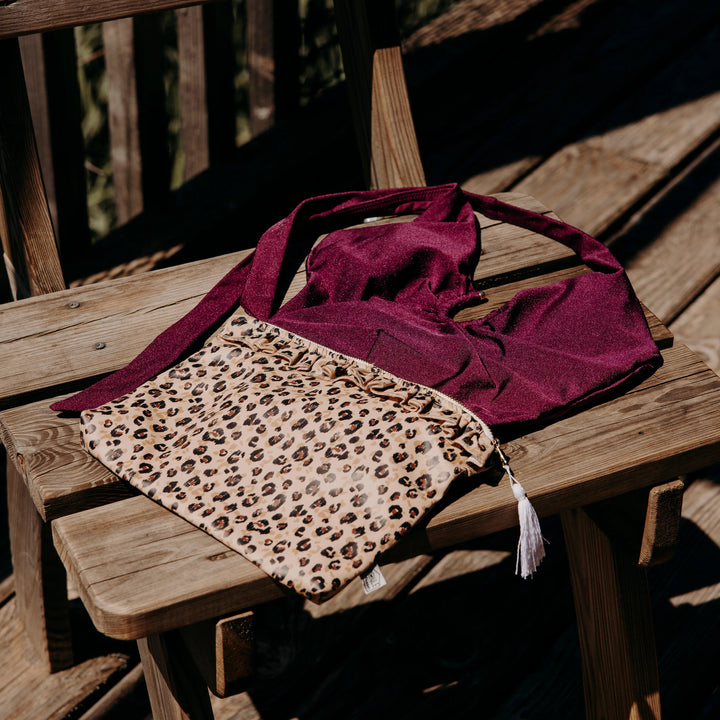 Lifestyle pochette de voyage zippée imperméable Baby Selena - léopard - Poule House