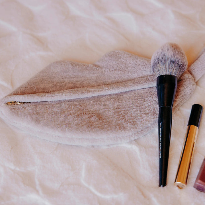 Trousse de toilette éponge bambou bouche lifestyle | Poule House