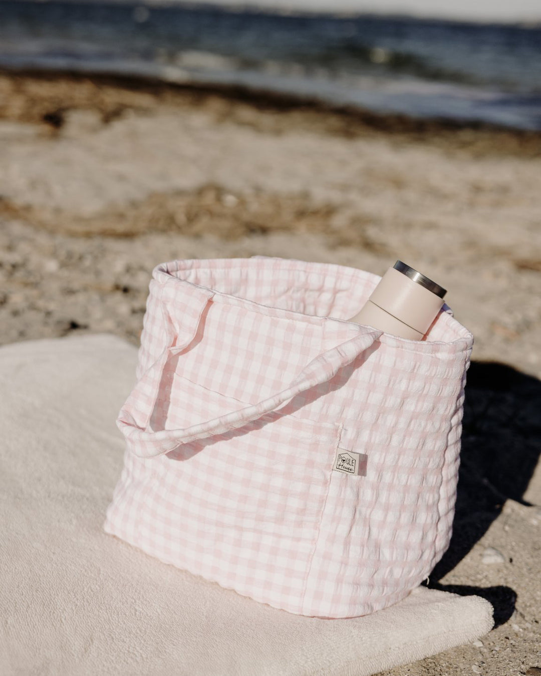 Lifestyle lunch bag isotherme vichy rose - Poule House