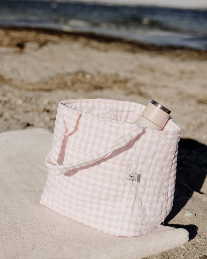 Lifestyle lunch bag isotherme vichy rose - Poule House