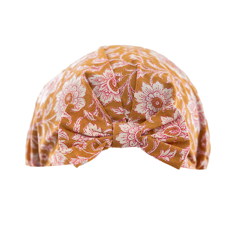 Charlotte de douche fleurs indiennes protection cheveux