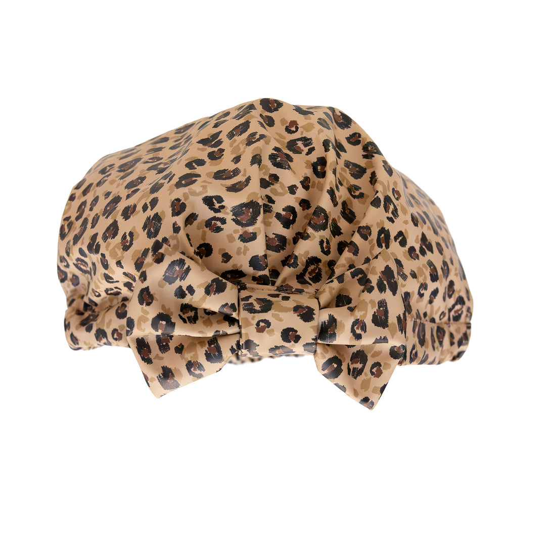Charlotte de douche léopard protection cheveux