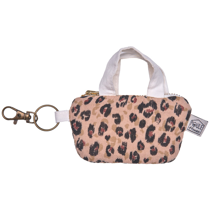 Etui pour écouteurs : mini sac léopard