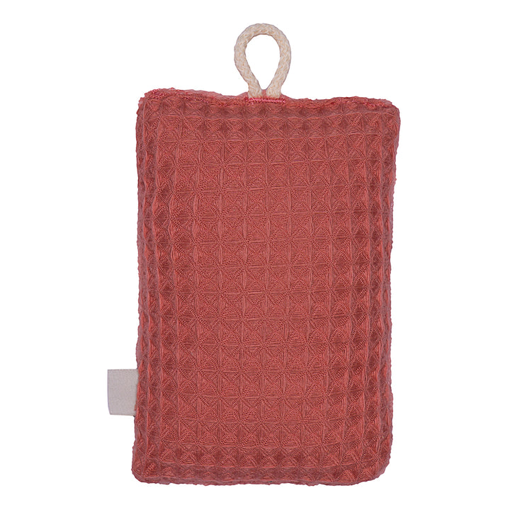 Eponge lavable double face - terracotta