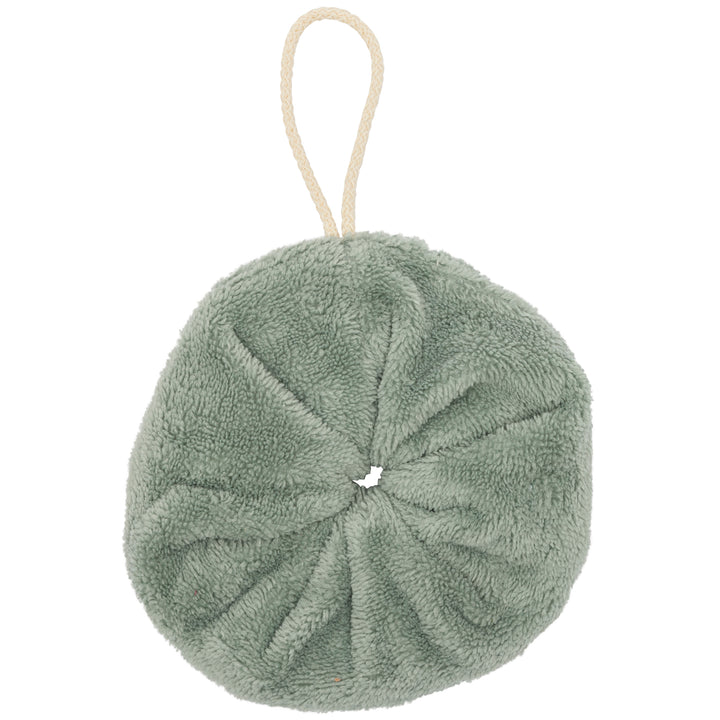 Fleur de douche éponge bambou - sauge