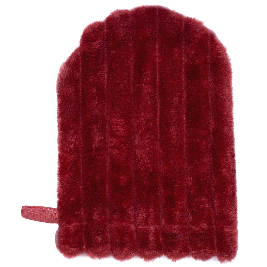 Gant démaquillant magique double face - terracotta