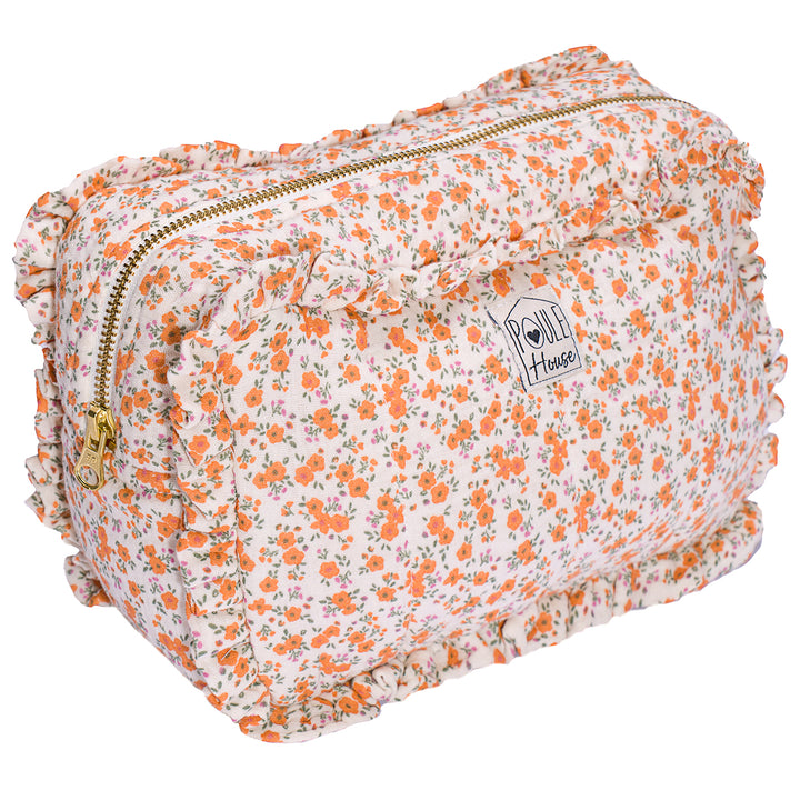 Marylou : Grande trousse de toilette à froufrou - gaze liberty