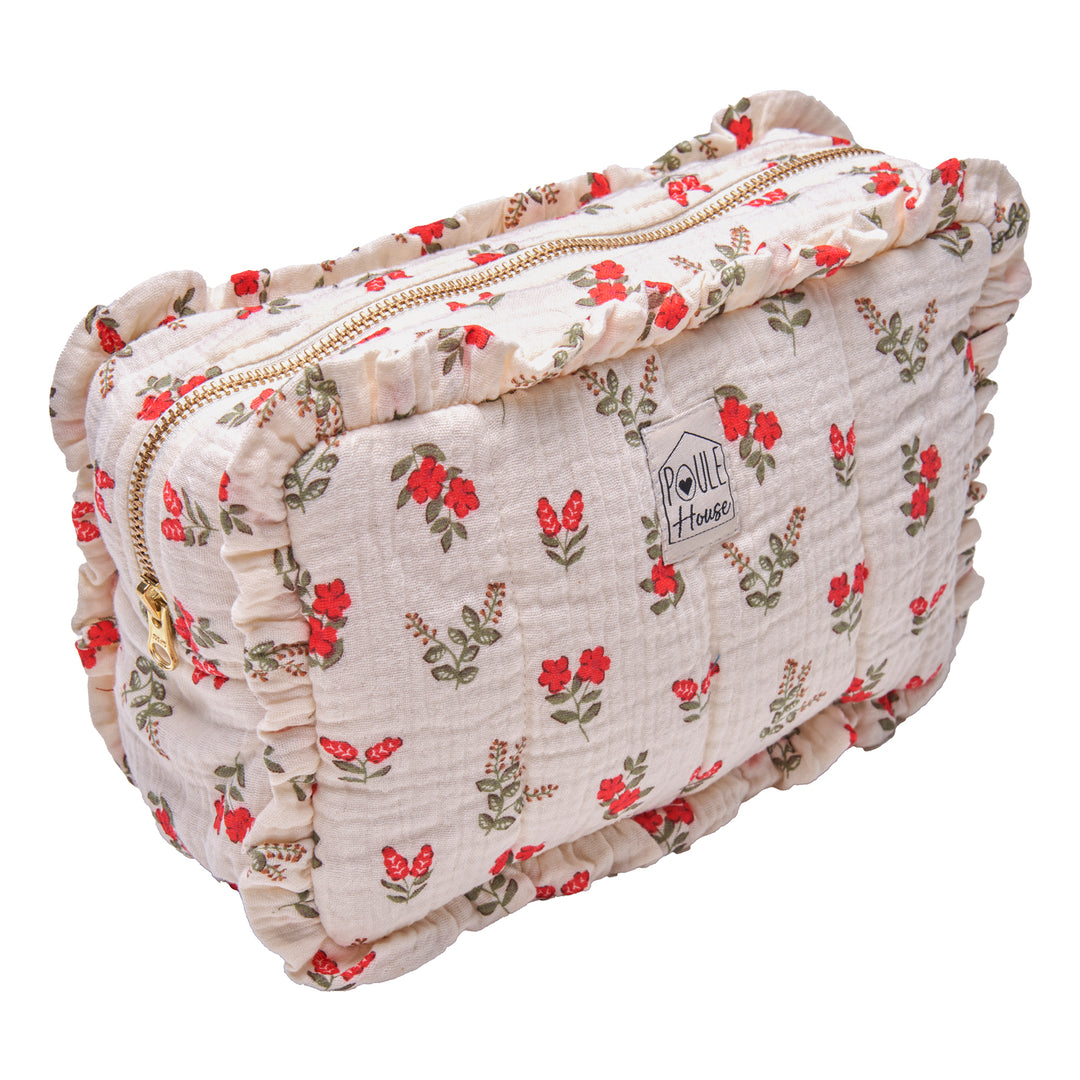 PIP STUDIO Trousse De Toilette Zippée à Fleurs | Rose | TN PIP STUDIO Trousse De Toilette Zippée à Fleurs | Rose | TN