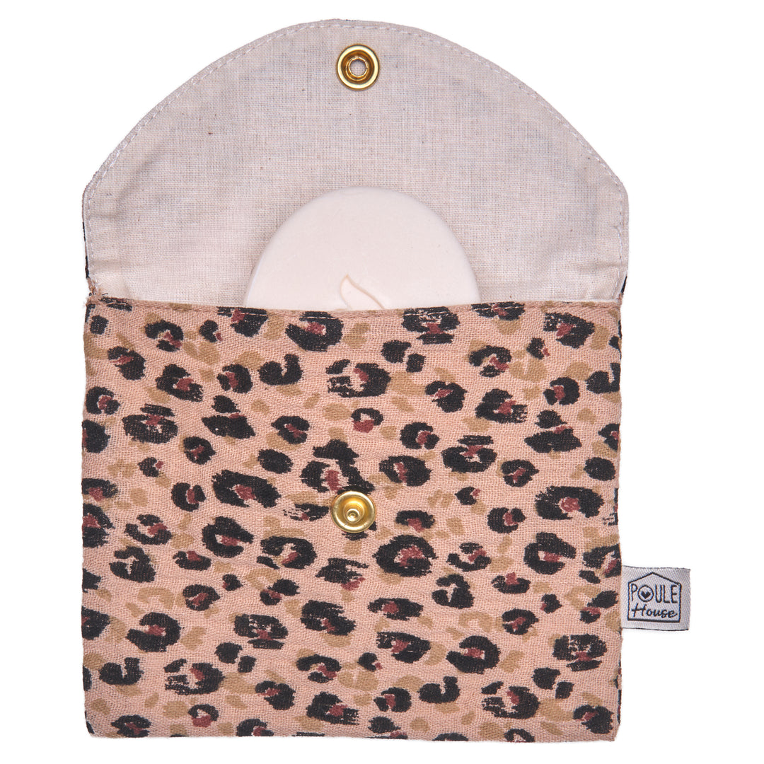 Pochette à savon imperméable - léopard