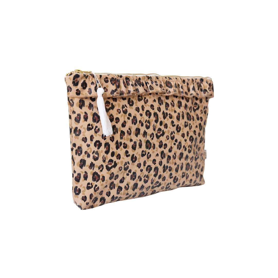 Baby Selena : Pochette de voyage zippée imperméable - léopard | Poule House