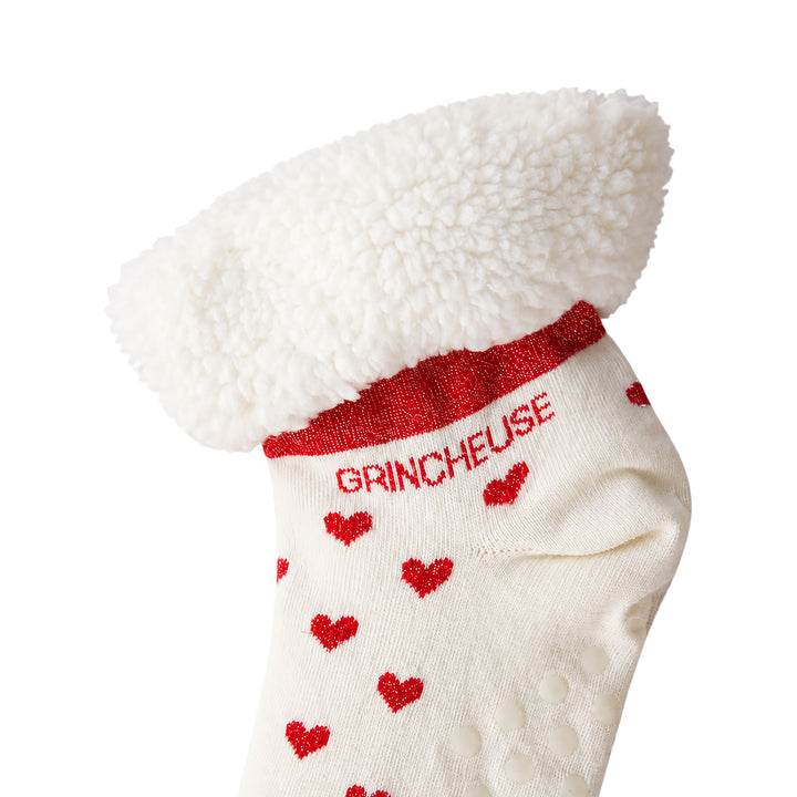 Semelle antidérapante picots chaussons-chaussettes GRINCHEUSE