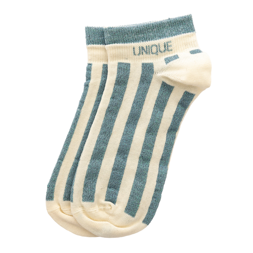 Chaussettes hautes féminines avec mot "UNIQUE"