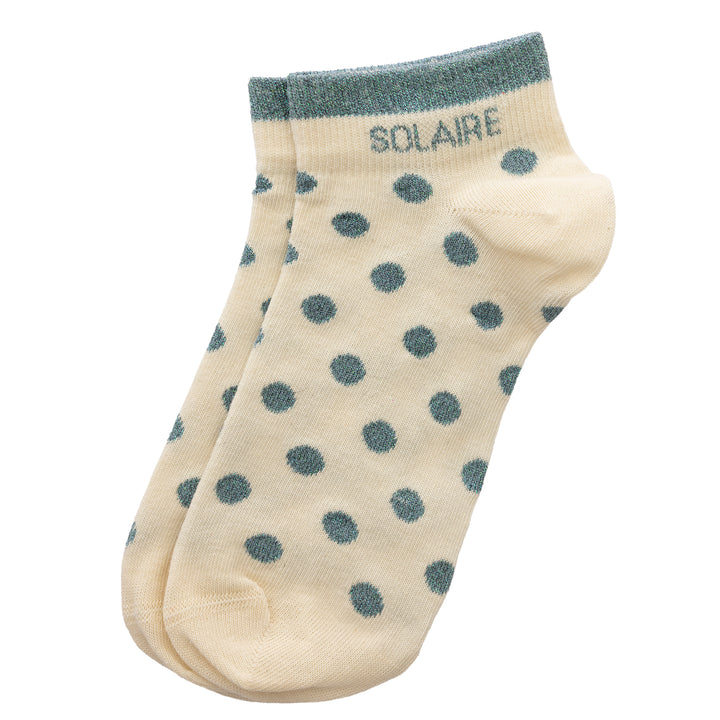 Chaussettes sneakers féminines avec mot "SOLAIRE"