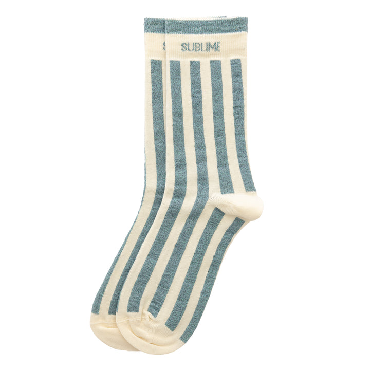 Chaussettes hautes féminines avec mot "SUBLIME"