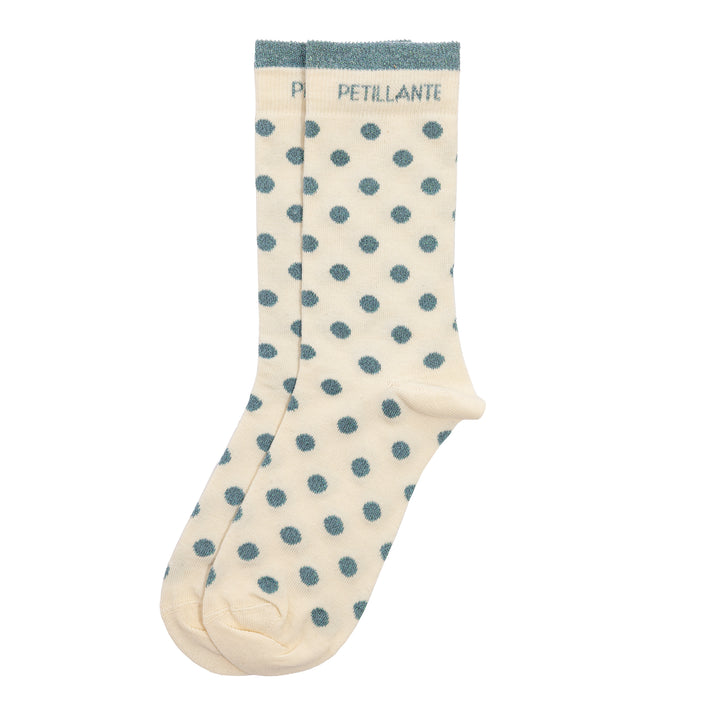 Chaussettes hautes féminines avec mot "PÉTILLANTE"