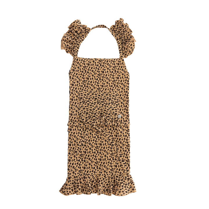 Tablier de cuisine féminin léopard