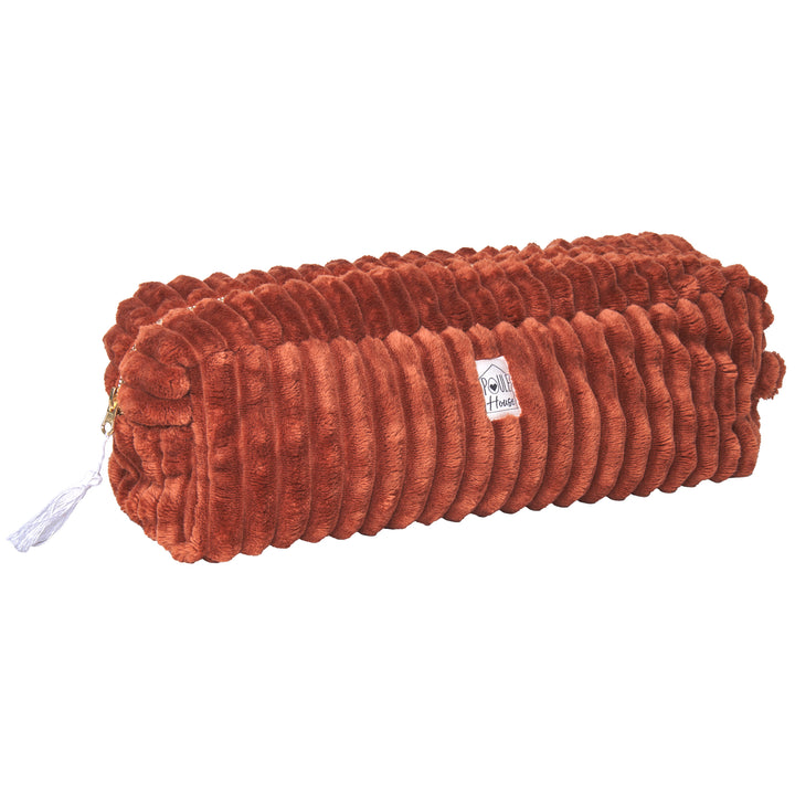 Manon : Maxi trousse de coiffure minky matelassé - toffee