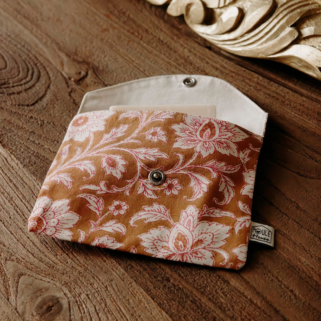 Lifestyle pochette à savon imperméable fleurs indiennes - Poule House