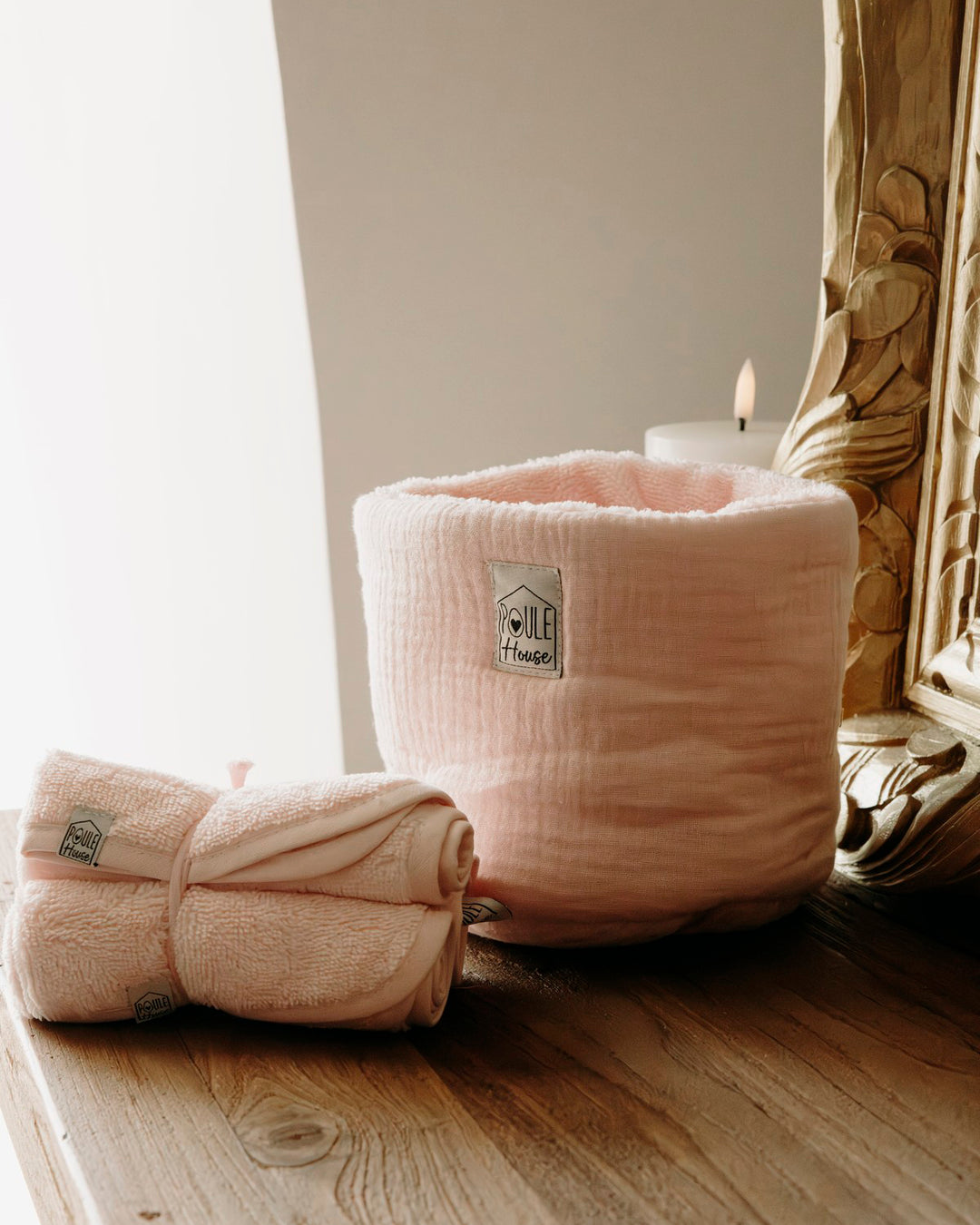 Lifestyle corbeille de rangement salle de bain dragée - Poule House