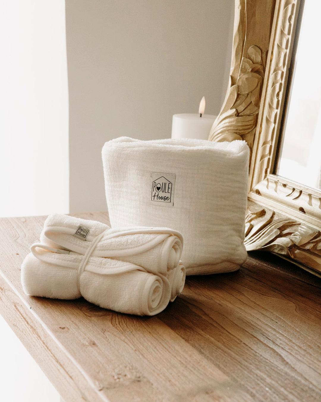 Lifestyle corbeille de rangement salle de bain lait - Poule House