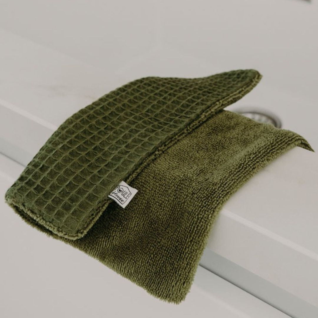 Lifestyle lavette / Essuie-tout lavable double face fougère - Poule House