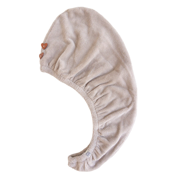 Serviette turban cheveux éponge bambou galet – Poule House