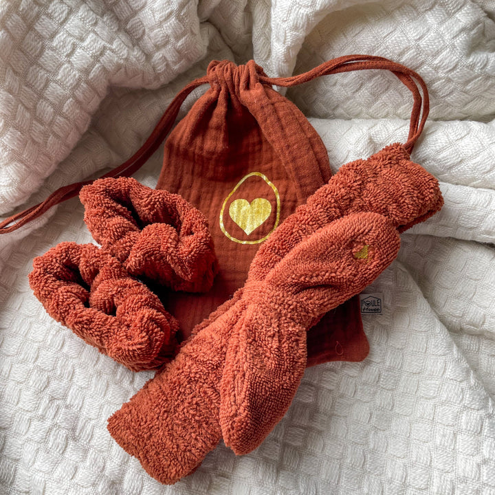 Set bandeau de soins + manchons dans pochon - toffee